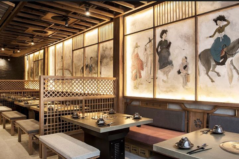 日式風格的餐廳裝修裝修效果圖