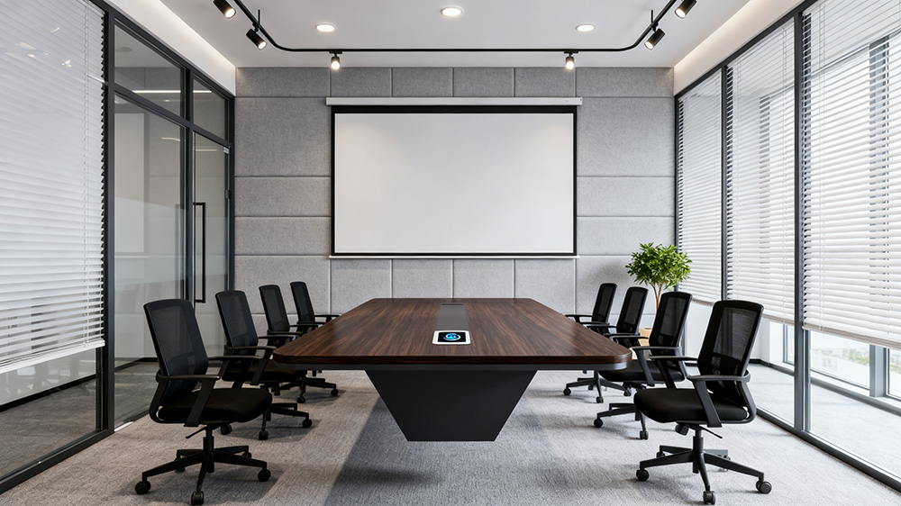 完全獨立的會議室空間設(shè)計裝修效果圖